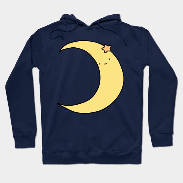 Cute Crescent Moon Hoodie by saradaboru